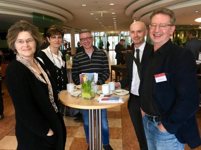 Coffee break with Ody Sibon, Lucia DeFrancheschi, Hans Jung, Andreas Hermann and Giel Bosman