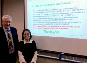 Dr. Park with Prof. Dr. Adrian Danek