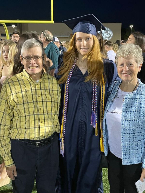 Grandchild #1 graduates from high school, 2023