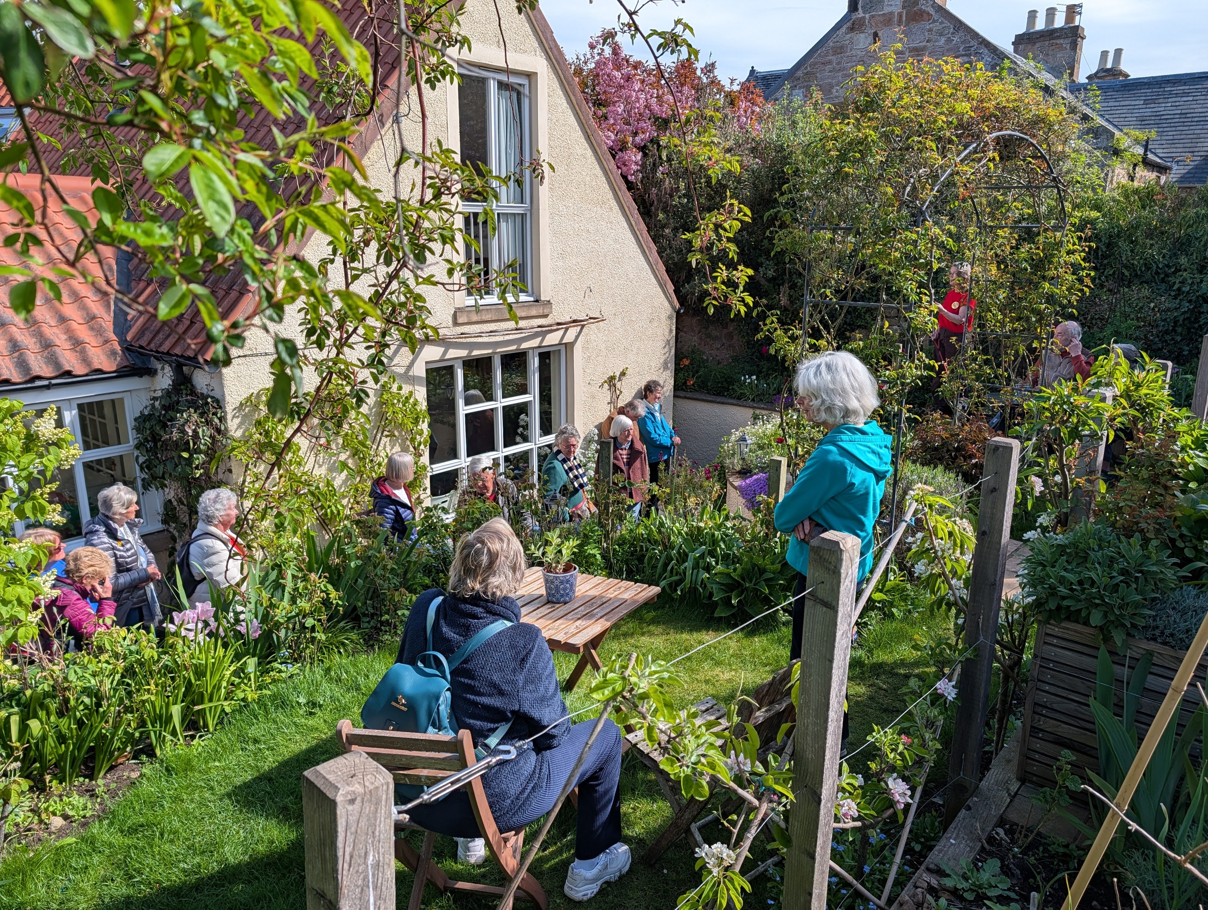Mercat Cottage Garden - Apr 2026 - Sheila and visitors