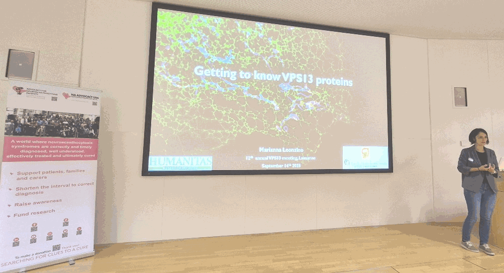 Dr Marianna Leonzino presenting her lecture as winner of the Glenn Irvine Prize