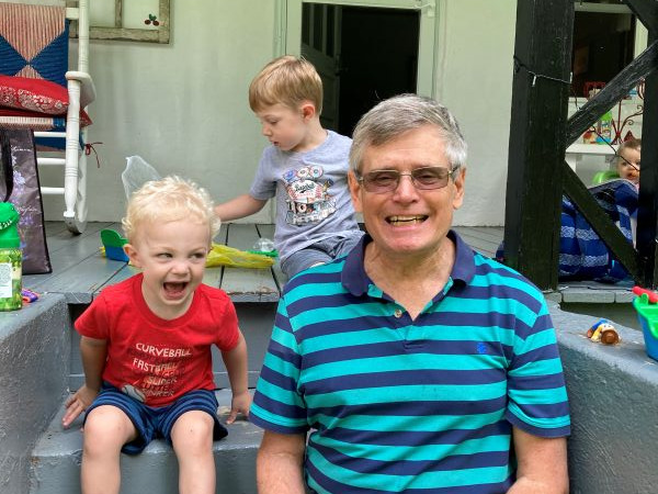 Mark with grandchild #4