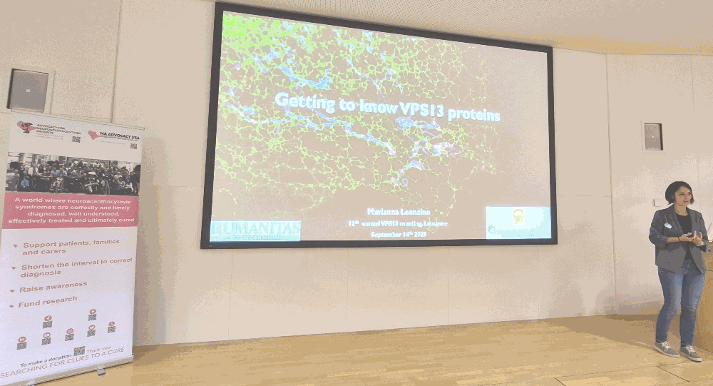 Dr Marianna Leonzino presenting her lecture as winner of the Glenn Irvine Prize