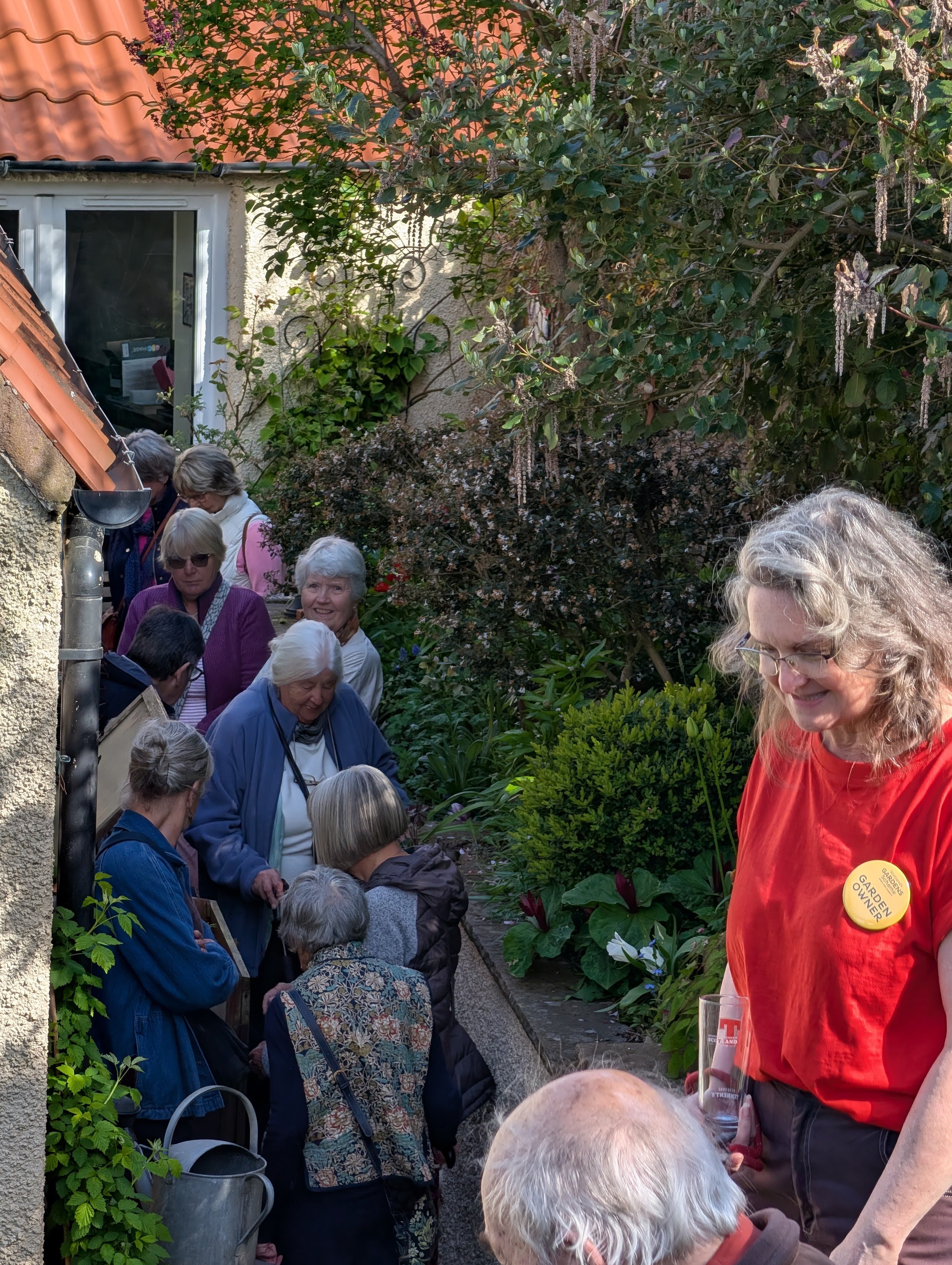 Mercat Cottage Garden - Apr 2026 - Sheila and visitors