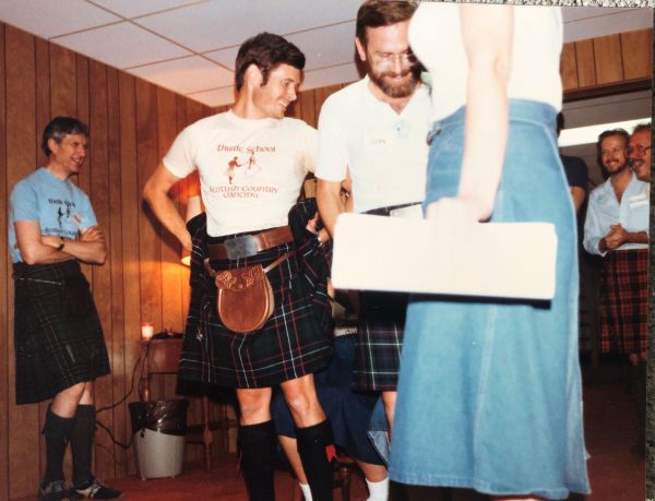 "Bonniest Buns" contest, won by Mark