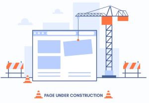 Illustration for webpage 'under construction' 