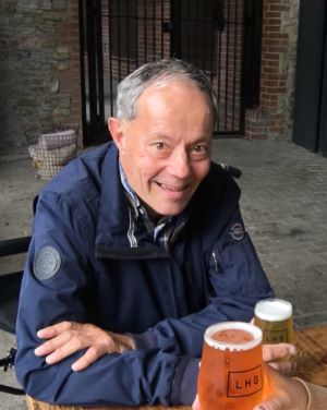 Eric Koning having a beer out with family/friends