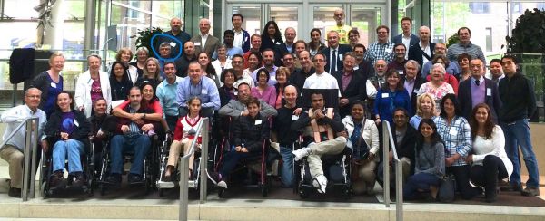 Mark (circled in blue) at 2015 NA Symposium at University of Michigan