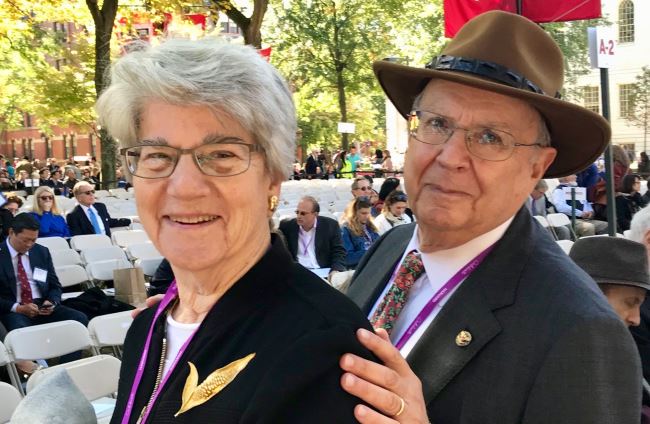 Betty and Carl Pforzheimer, generous donors who supported us from day one 