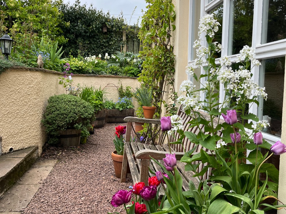 Mercat Cottage Garden - Apr 2026 - side view