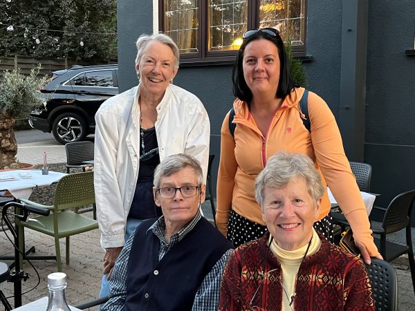 Mark & Joy with Ginger Irvine and Despina Dinca, NA Symposium in 2023 in Homburg, Germany
